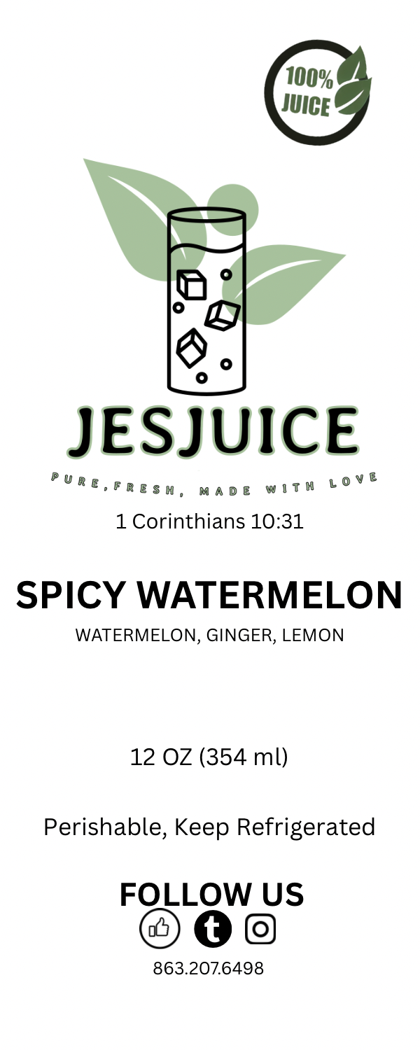SPICY WATERMELON (SEASONAL) June-Sept