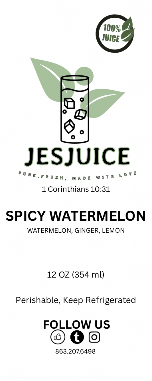 SPICY WATERMELON (SEASONAL) June-Sept